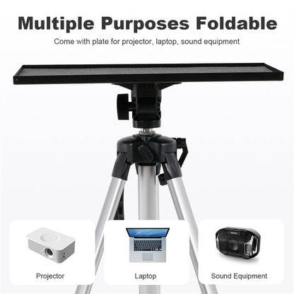 Universal Projector Tripod Laptop Floor Stand DJ Equipment Holder with Plate - Image 3