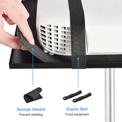 Universal Projector Tripod Laptop Floor Stand DJ Equipment Holder with Plate - Image 7