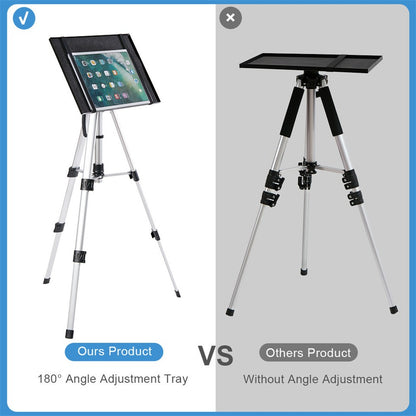 Universal Projector Tripod Laptop Floor Stand DJ Equipment Holder with Plate - Image 9
