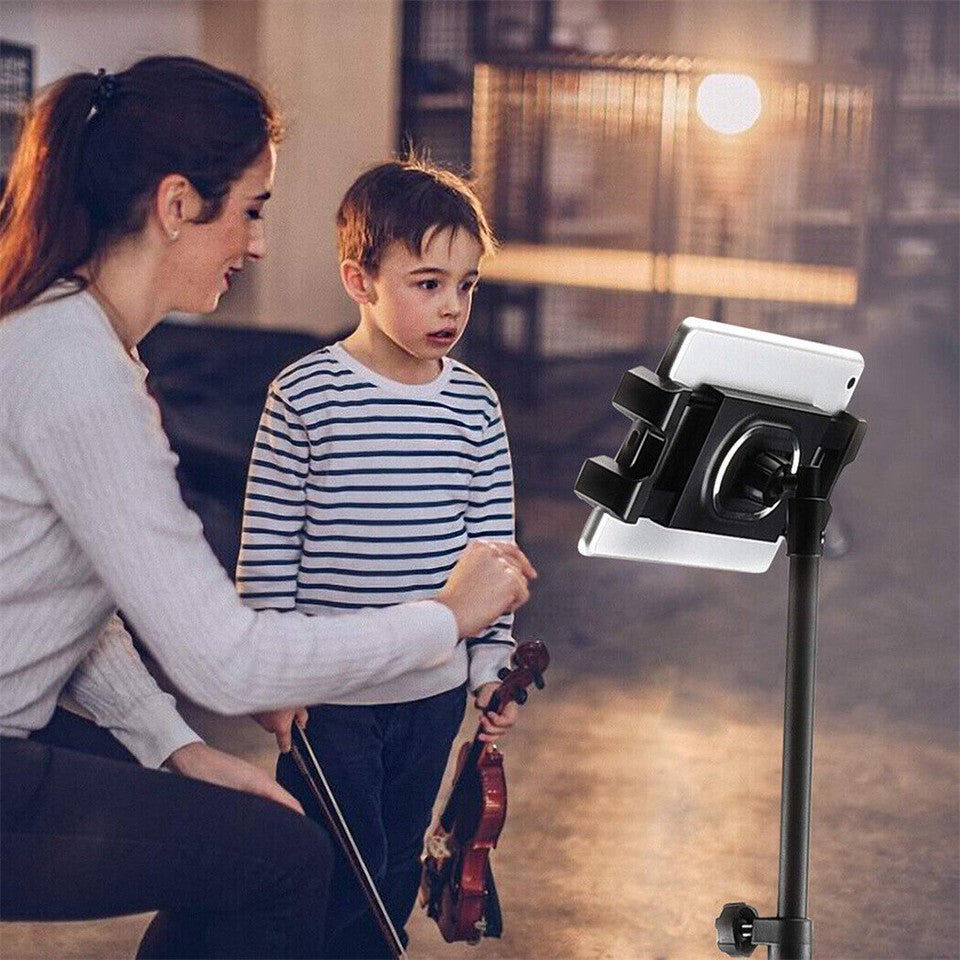 Adjustable 4.7-12.9" Stable Tripod Floor Stand Lazy Tablet Mount Holder for iPad - Image 3