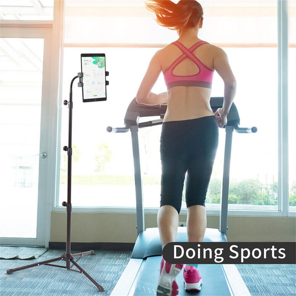 Adjustable 4.7-12.9" Stable Tripod Floor Stand Lazy Tablet Mount Holder for iPad - Image 4