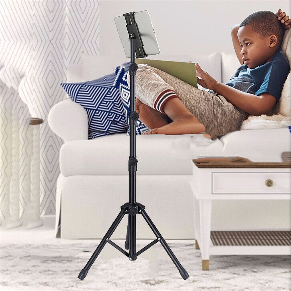 Adjustable 4.7-12.9" Stable Tripod Floor Stand Lazy Tablet Mount Holder for iPad - Image 6