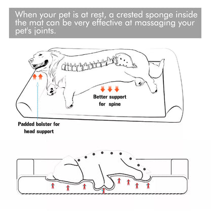 P&P Pet Cot with Bolster Support and Breathable Mesh Design for Dogs to Lounge(XL) - Image 4