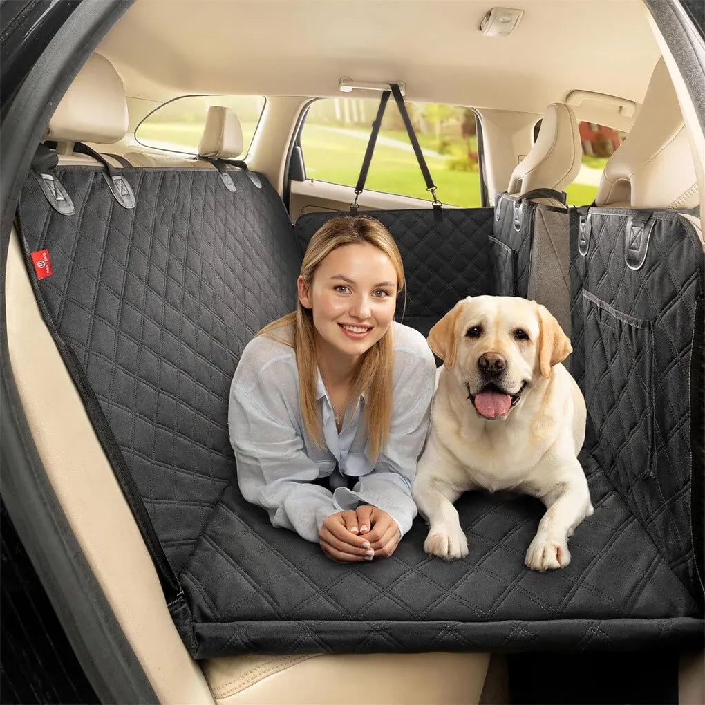 Large Dogs Back Seat Extender Waterproof Dog Hammock Car Seats with Hard Bottom - Image 2