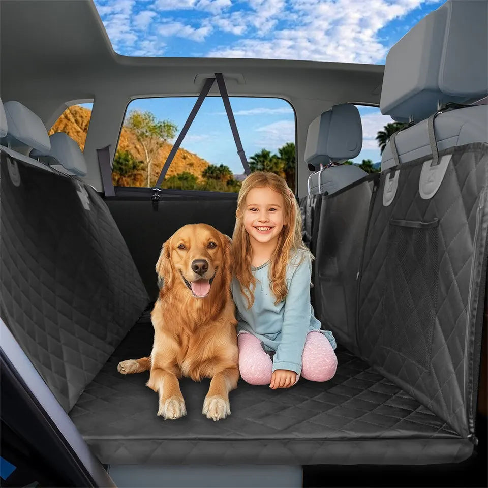 Large Dogs Back Seat Extender Waterproof Dog Hammock Car Seats with Hard Bottom - Image 6