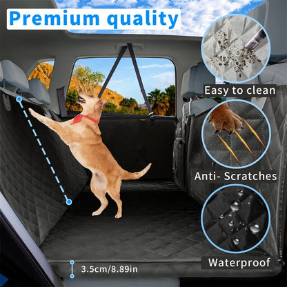 Large Dogs Back Seat Extender Waterproof Dog Hammock Car Seats with Hard Bottom - Image 8