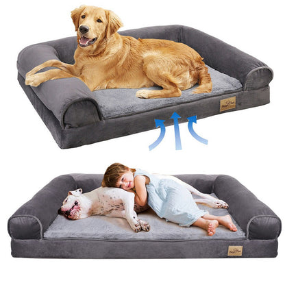 Orthopedic Dog Bed with Bolster Comfort Mattress - Image 3