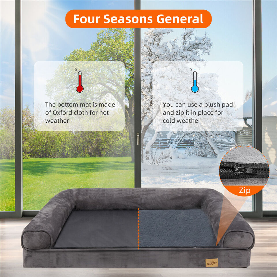 Orthopedic Dog Bed with Bolster Comfort Mattress - Image 6