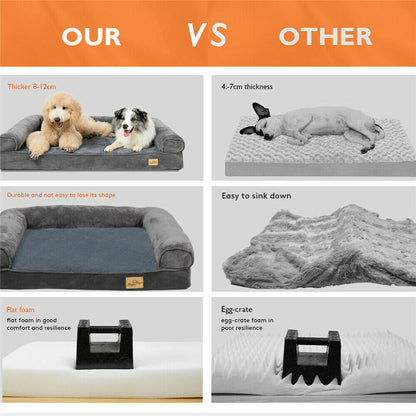 Orthopedic Dog Bed with Bolster Comfort Mattress - Image 7