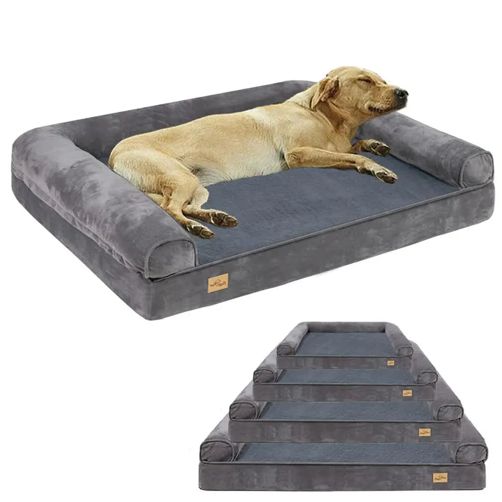 Medium Orthopedic Dog Bed with Bolster Comfort Mattress - Image 2