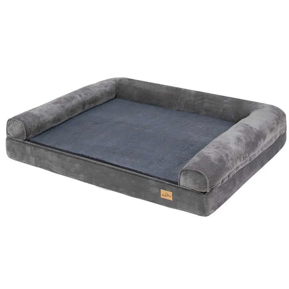 Orthopedic Dog Bed with Bolster Comfort Mattress