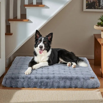 Plush Pet Bed with Non Slip Base and Removable Cover - Image 2