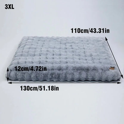 Plush Pet Bed with Non Slip Base and Removable Cover - Image 3