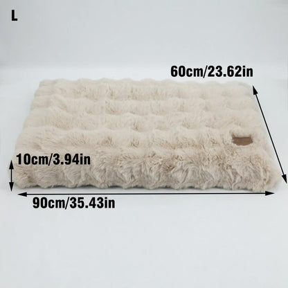 Plush Pet Bed with Non Slip Base and Removable Cover - Image 3