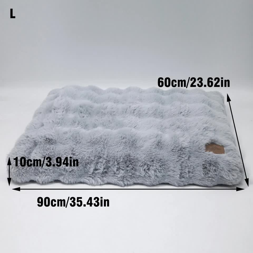 Plush Pet Bed with Non Slip Base and Removable Cover - Image 3