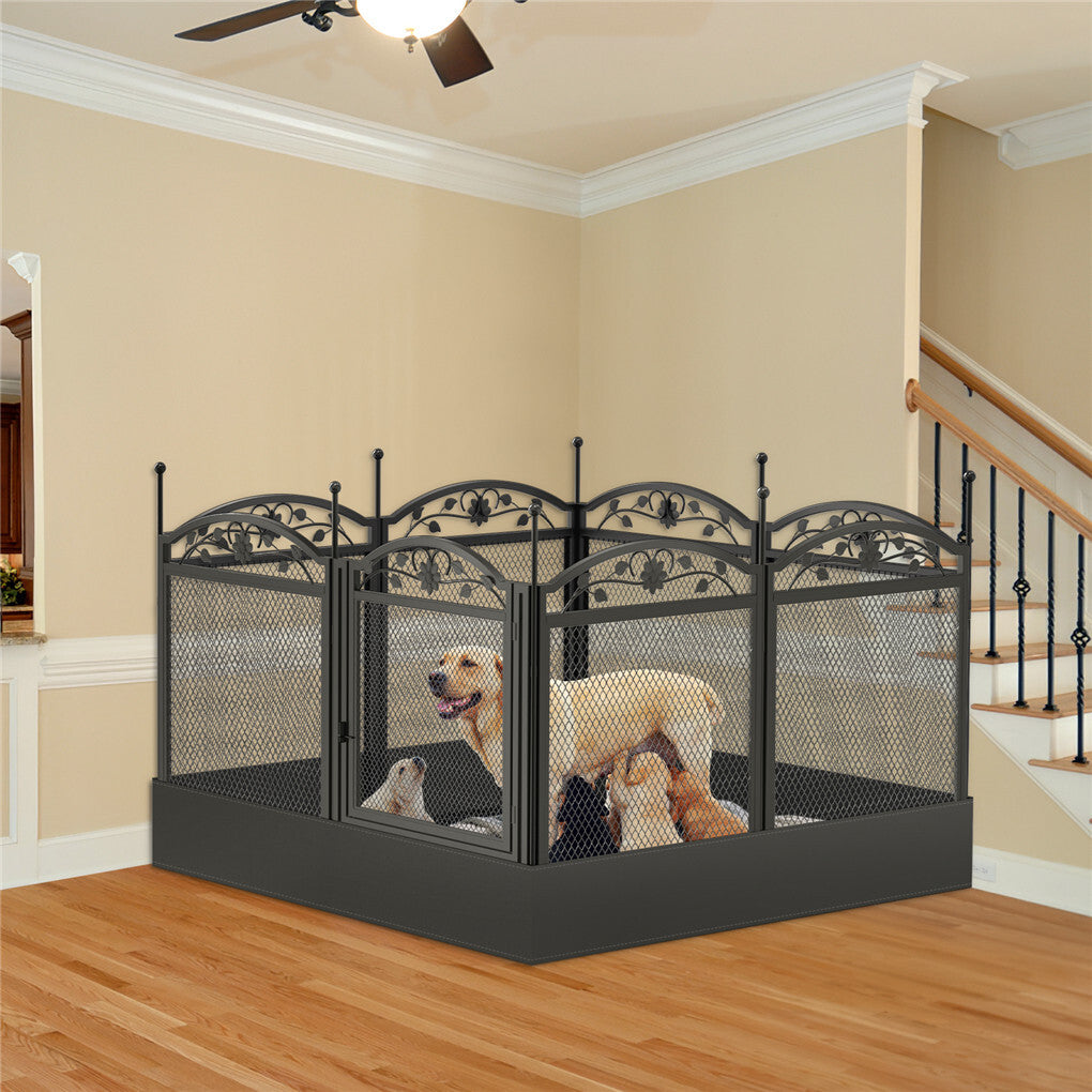 3 in 1 Dog Playpen Extra Large Dog Whelping Fence DIY Shape Garden Fence Barrier - Image 3