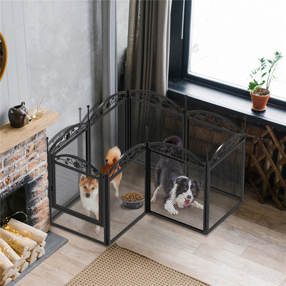 3 in 1 Dog Playpen Extra Large Dog Whelping Fence DIY Shape Garden Fence Barrier - Image 4