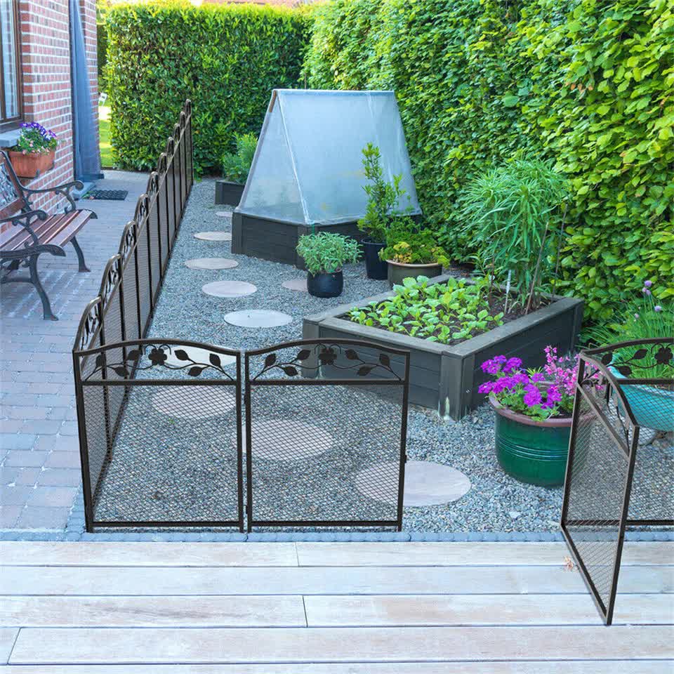 Heavy Duty Foldable Metal Indoor Outdoor Exercise Pet Fence Dog Playpen Kennel - Image 2