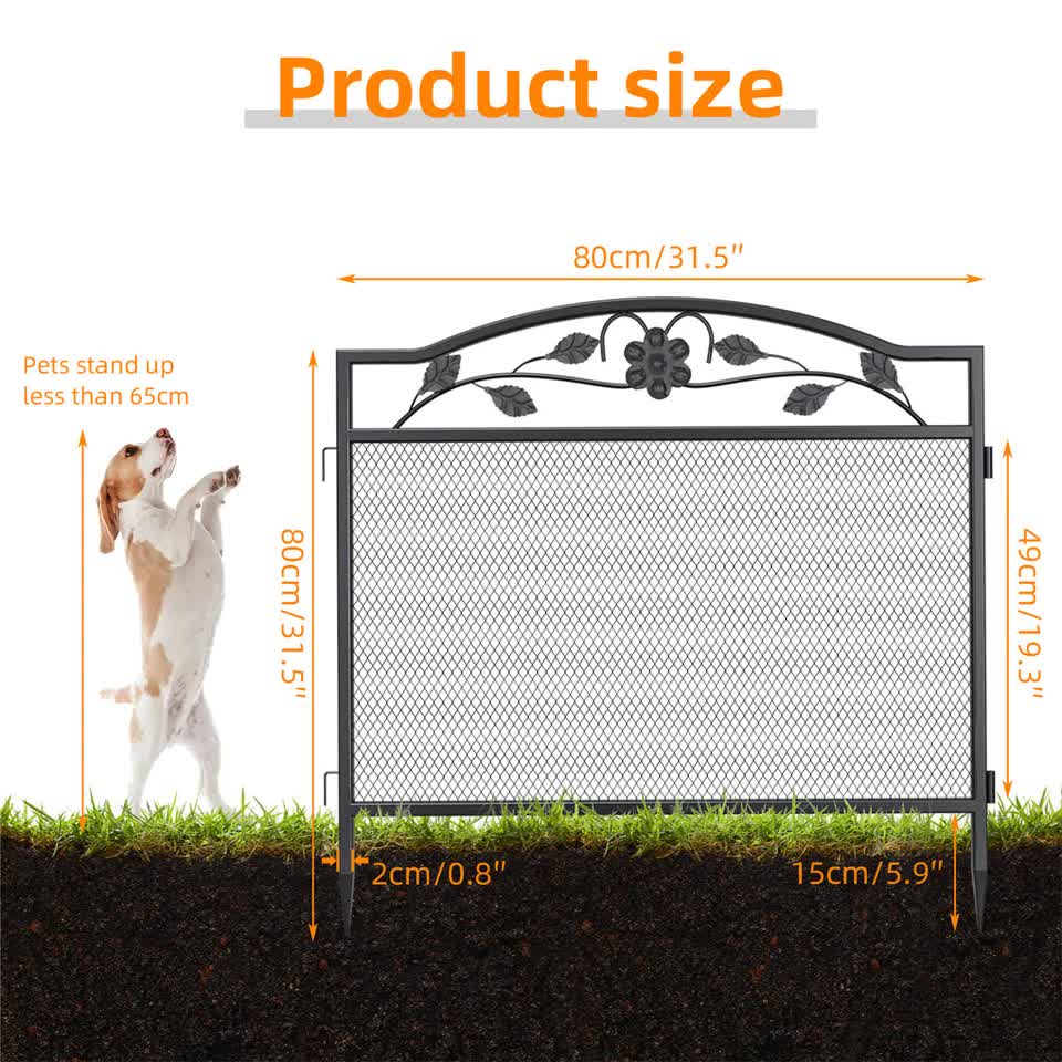 Heavy Duty Foldable Metal Indoor Outdoor Exercise Pet Fence Dog Playpen Kennel - Image 4