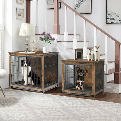 Wooden Pet Crate & Dog Cage End Table - Image 2