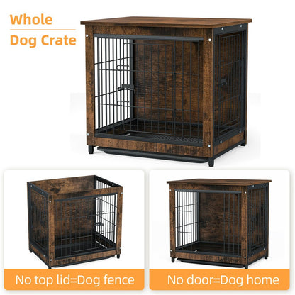 Wooden Pet Crate & Dog Cage End Table - Image 7