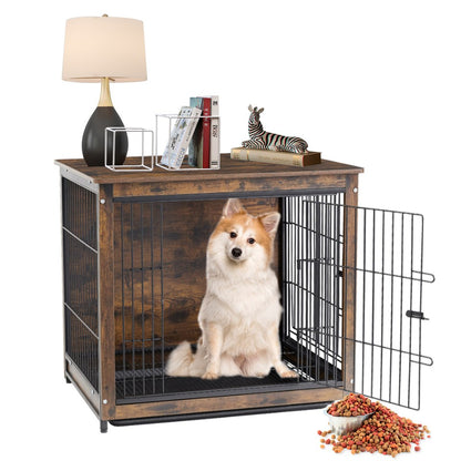 Wooden Pet Crate & Dog Cage End Table - Image 4