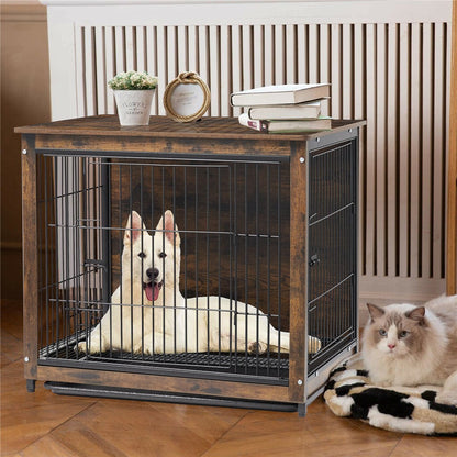 Wooden Pet Crate & Dog Cage End Table - Image 6