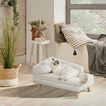 Luxurious Rectangular Pet Sofa Bed with Anti-Skid Base - Image 3