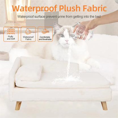 Luxurious Rectangular Pet Sofa Bed with Anti-Skid Base - Image 7