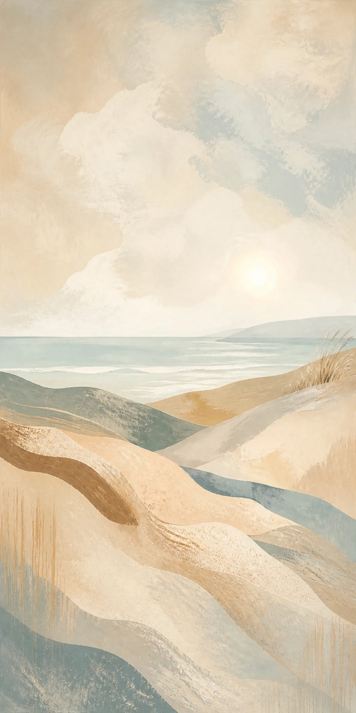 Coastal Drift Stretched Canvas Wall Art - Portrait - 60W x 80H cm - Image 5