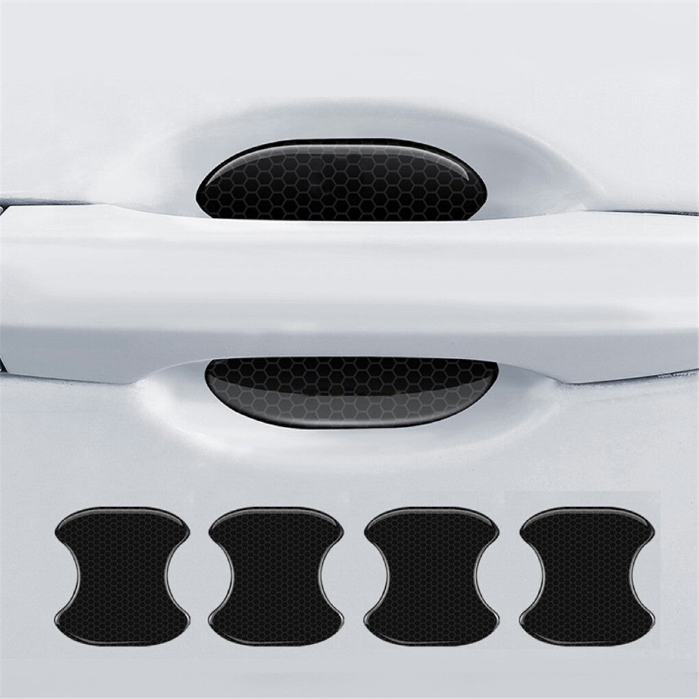 FIN 8PCS Universal Car Door Handle Cup Protector Anti-Scratches Cover Guard Film - Image 6