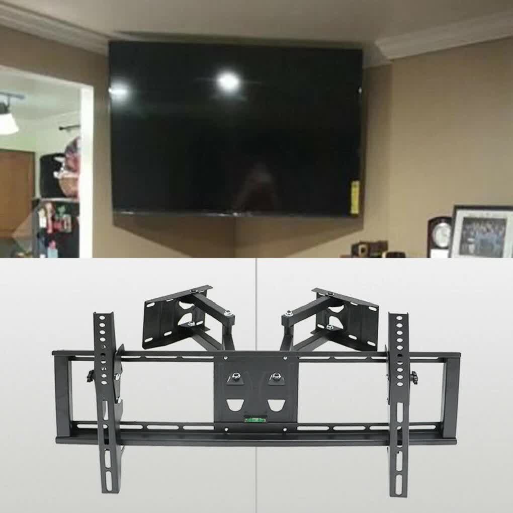 32"-65" Heavy Duty Wall Corner Tv Mount Articulating Premium Swing Arm Bracket - Image 2