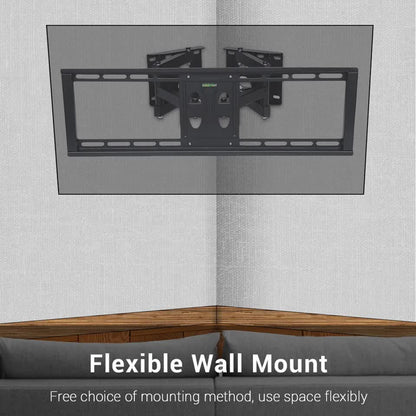 32"-65" Heavy Duty Wall Corner Tv Mount Articulating Premium Swing Arm Bracket - Image 5
