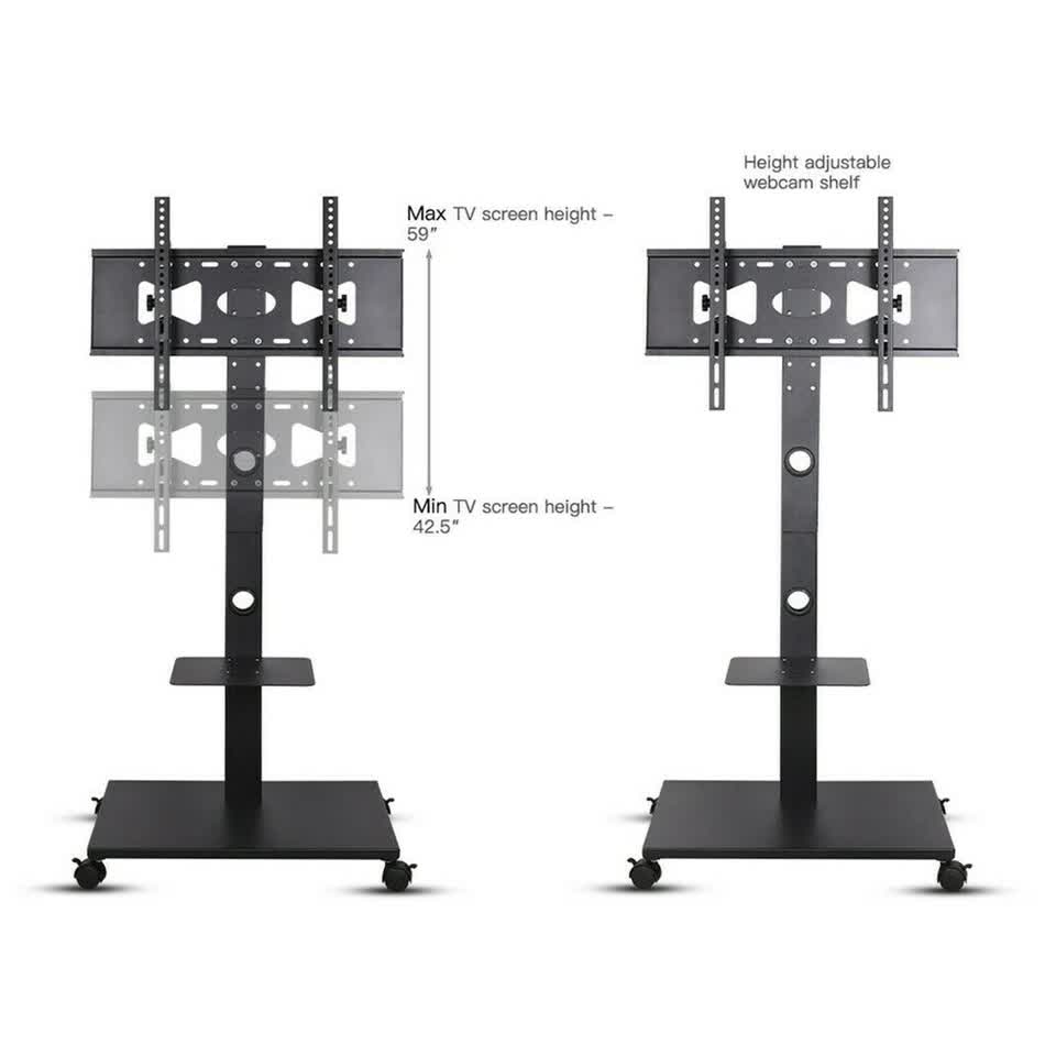 Heavy Duty Swivel Floor TV Stand Tall Corner TV Mount Stand for 32-70" LCD LED - Image 5