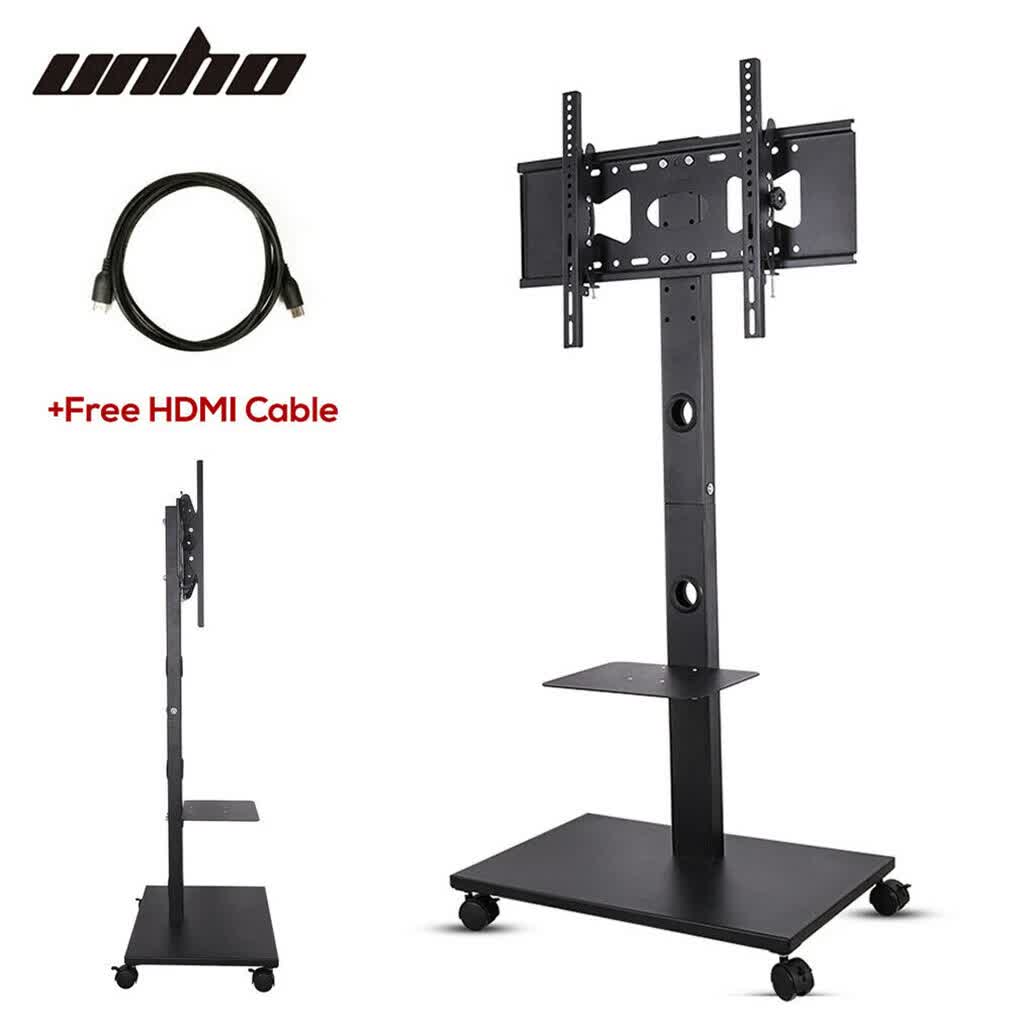 Home Theatre/ School Display Stand Mobile Tv Trolley Floor Stand Bracket 32-70" - Image 2