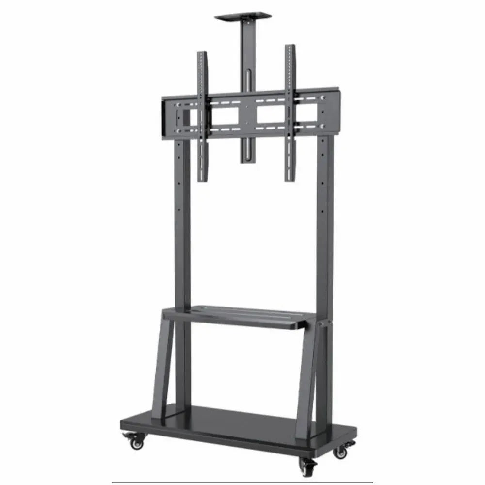 32" -100" Heavy Duty Floor TV Stand TV Cart Trolley Height Adjustable Mount Bracket