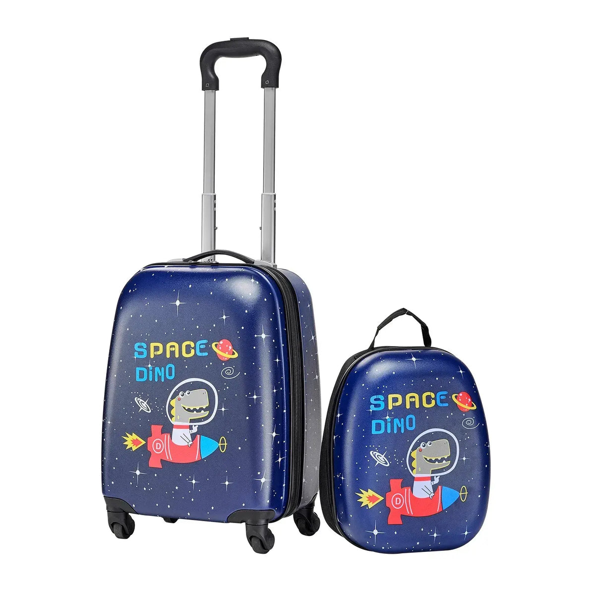 Kids Luggage Set, 2 Piece, 45.7 cm Hardside Rolling Wheels Suitcase with Hard-Shell Backpack, Airline Approved - Image 3