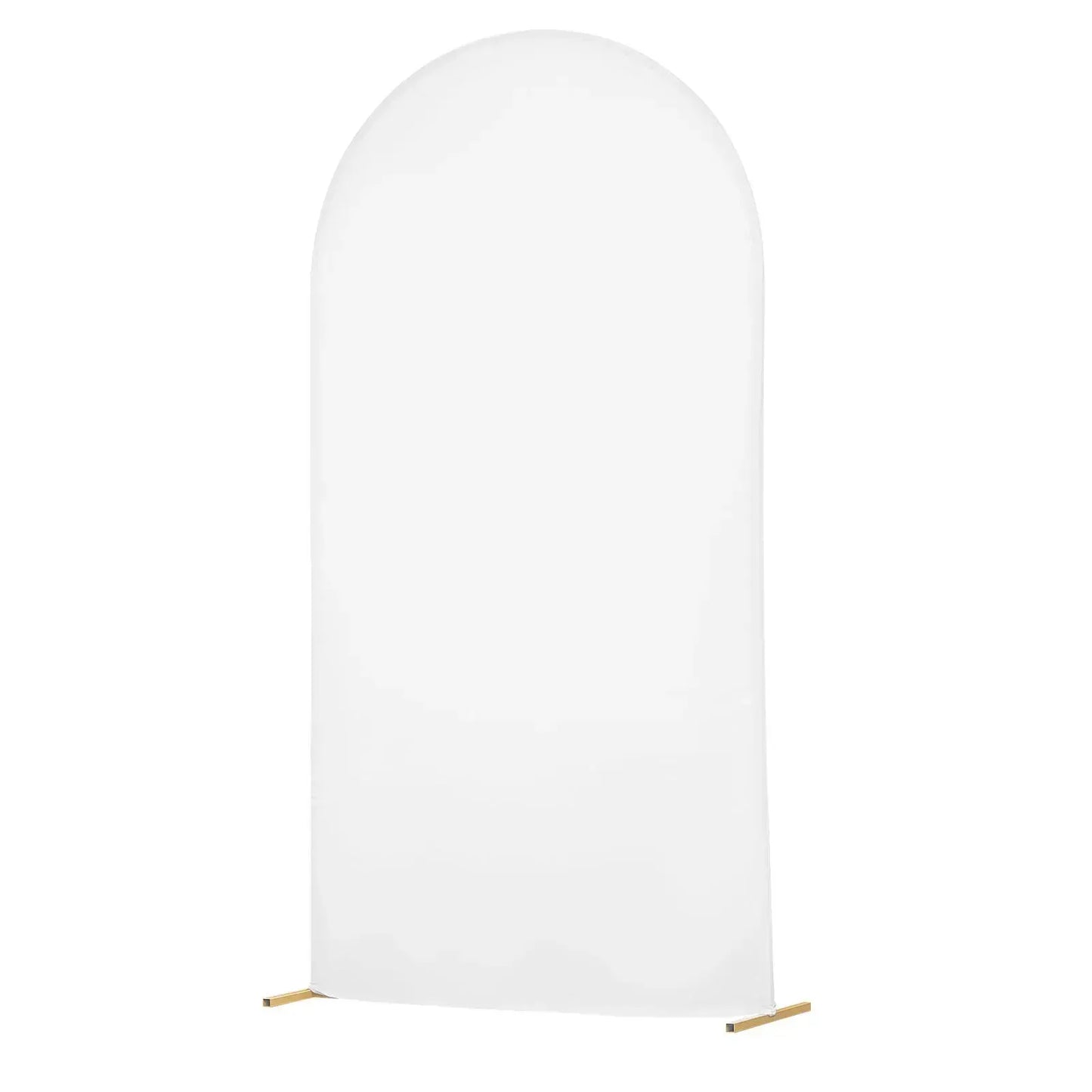 Arch Backdrop Stand, 2.2 x 1.2 m, Stable Structure, 1 Set Gold Metal Arch Backdrop Stand with Cover for Wedding