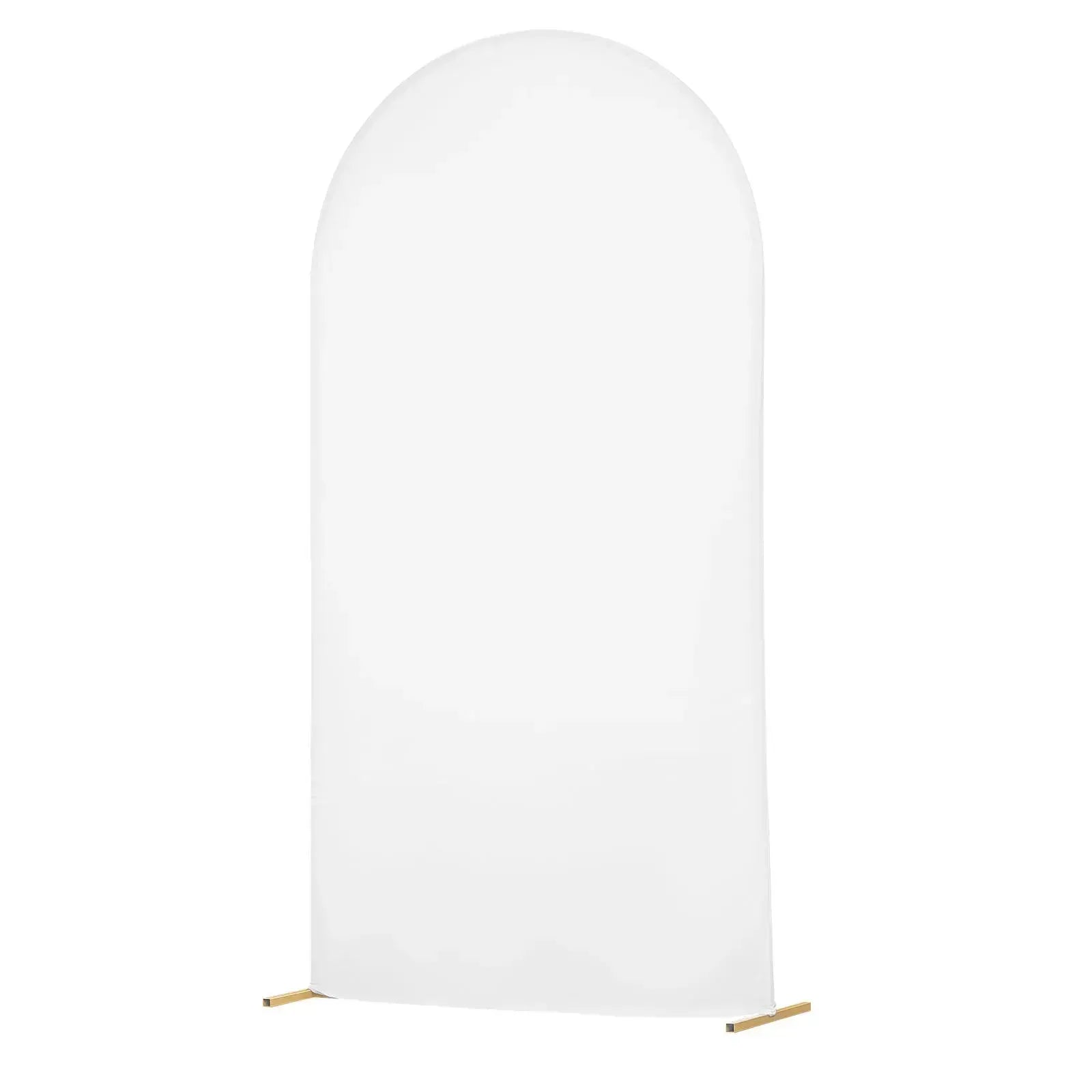 Arch Backdrop Stand, 2.2 x 1.2 m, Stable Structure, 1 Set Gold Metal Arch Backdrop Stand with Cover for Wedding