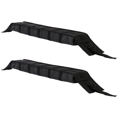 Soft Roof Rack Pads, 33-Inch Universal Car Roof Rack Pad, 176LBS Load Capacity Luggage Kayak Carrier with 2 Tie-Down Straps and Portable Storage Bag for SUP Canoe Snowboard Paddle Board - Image 3