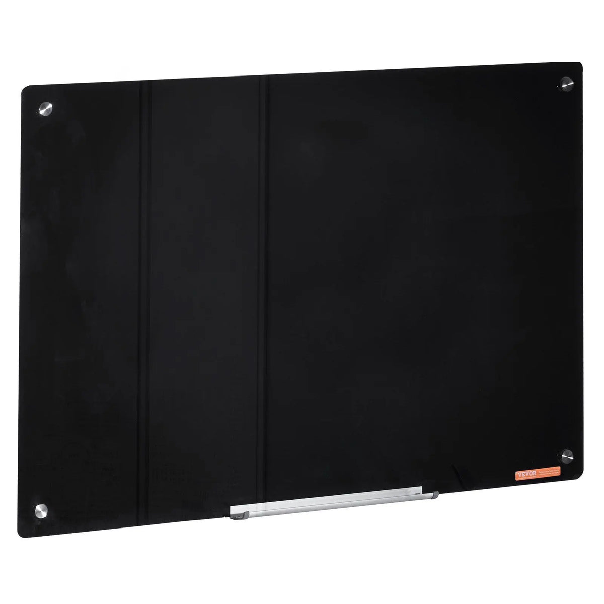 Magnetic Glass Whiteboard 36 x 24 Inch Frameless Dry Erase Board Wall Mounted White Glass Board with Marker Tray Eraser and 2 Markers Black - Image 4