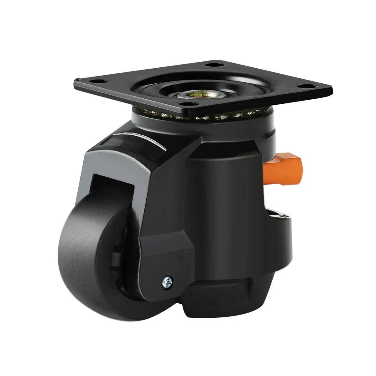 Leveling Casters, Set of 4, 1000 kg Total Load Capacity, 63.5 mm, 360 Degree Swivel Caster Wheels, Machine