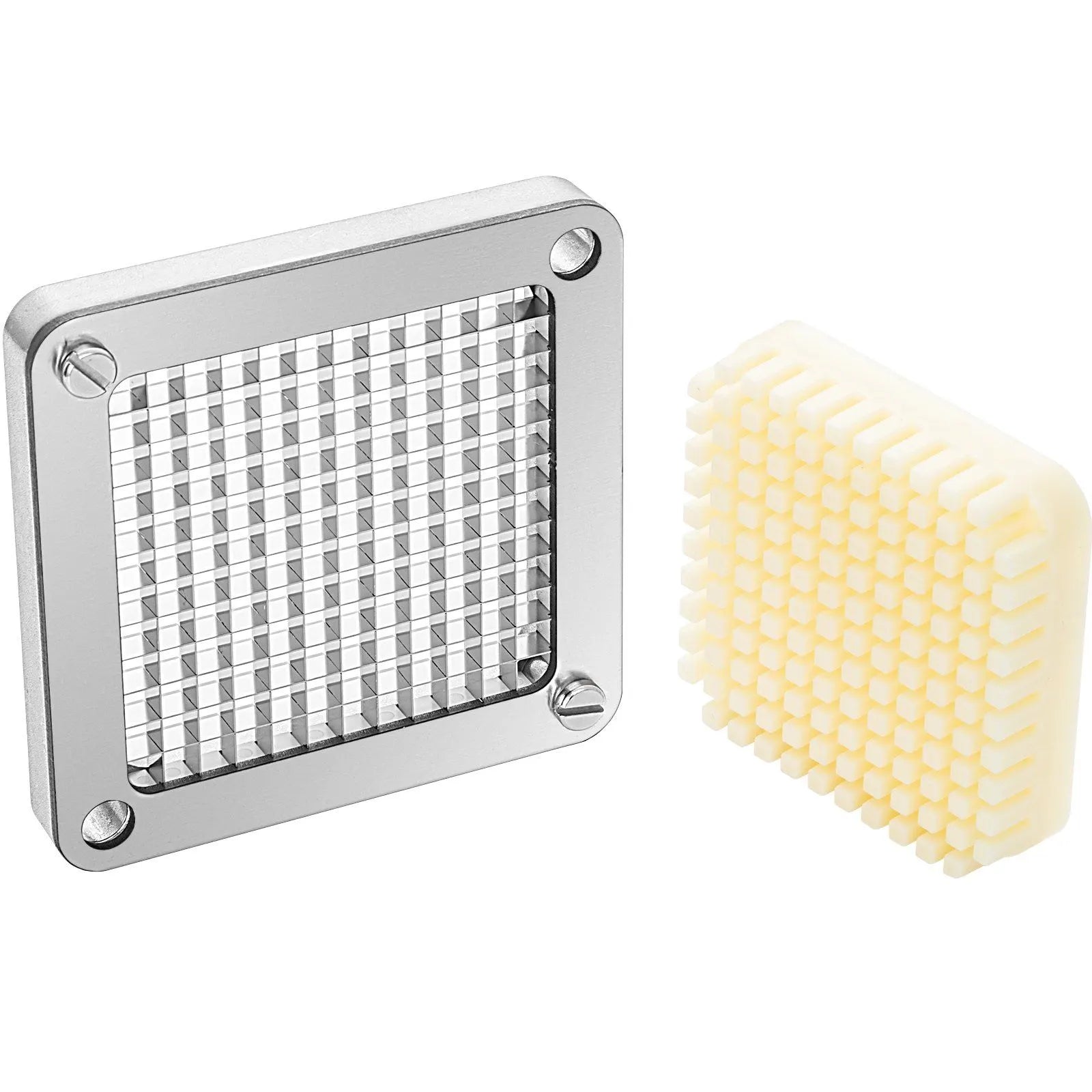 3 Pack 1/4 Inch Replacement Chopper Blade Assembly with 6 Extra Blades Stainless Steel French Fry Cutter Dicer Parts and Push Block for Potatoes Onions Carrots Cucumbers Mushrooms - Image 2
