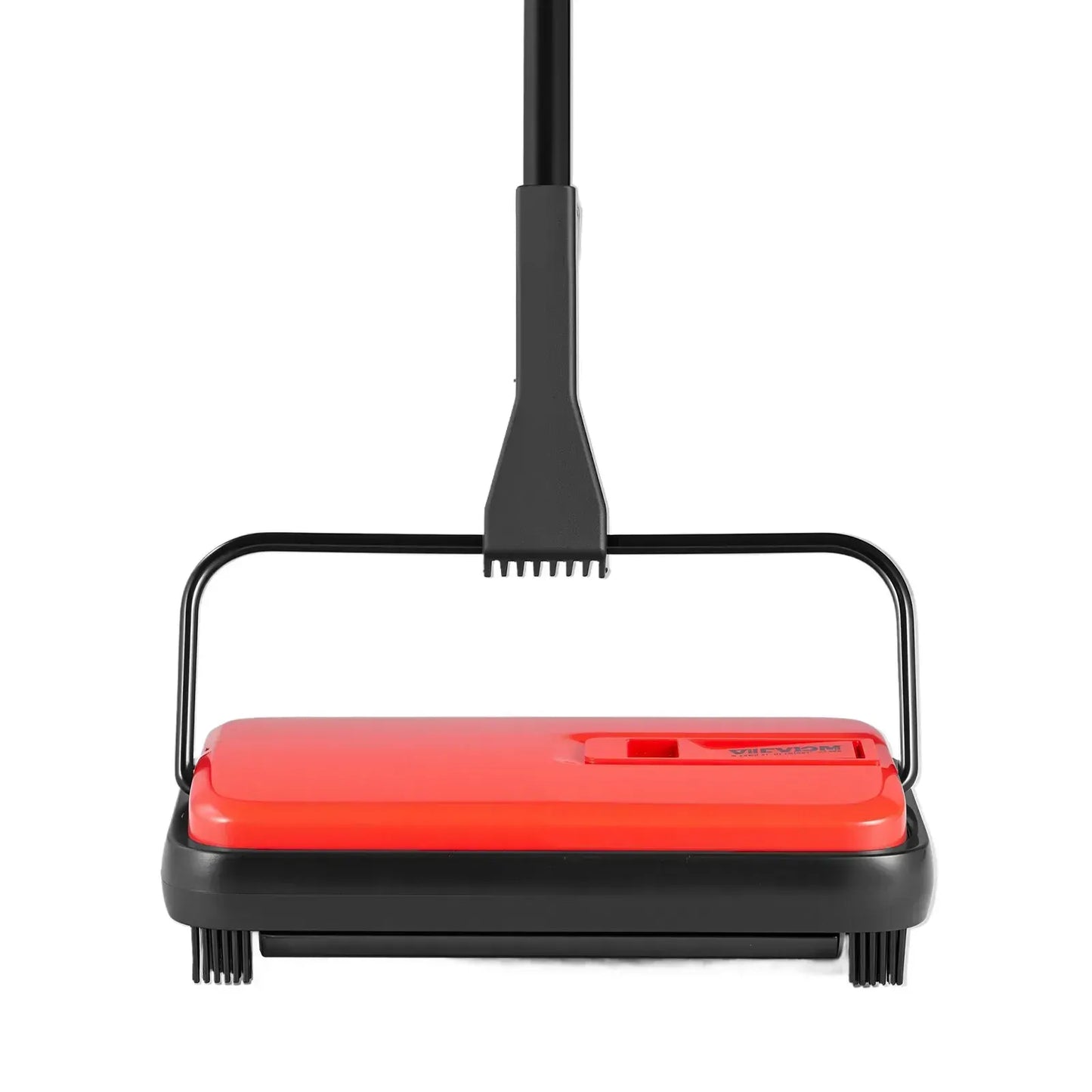 Carpet Sweeper Manual, Floor Sweeper with 300 ml Dustbin Capacity Easy to Empty, Red - Image 2