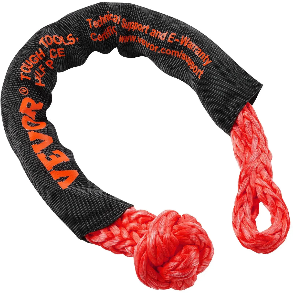 Synthetic Soft Shackle Rope, ATV, Trucks, Jeep, Off-Road Vehicles Towing, Red - Image 2