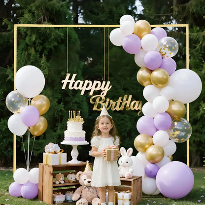 Arch Backdrop Stand, 2.4 x 2.4 m, Stable Structure, Easy Assembly, Birthday Party, Graduation, Holiday Celebration - Image 4