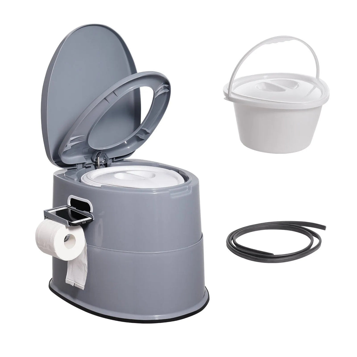 Portable Toilet for Camping, Porta Potty with 5L Detachable Inner Bucket & Removable Paper Holder - Image 5