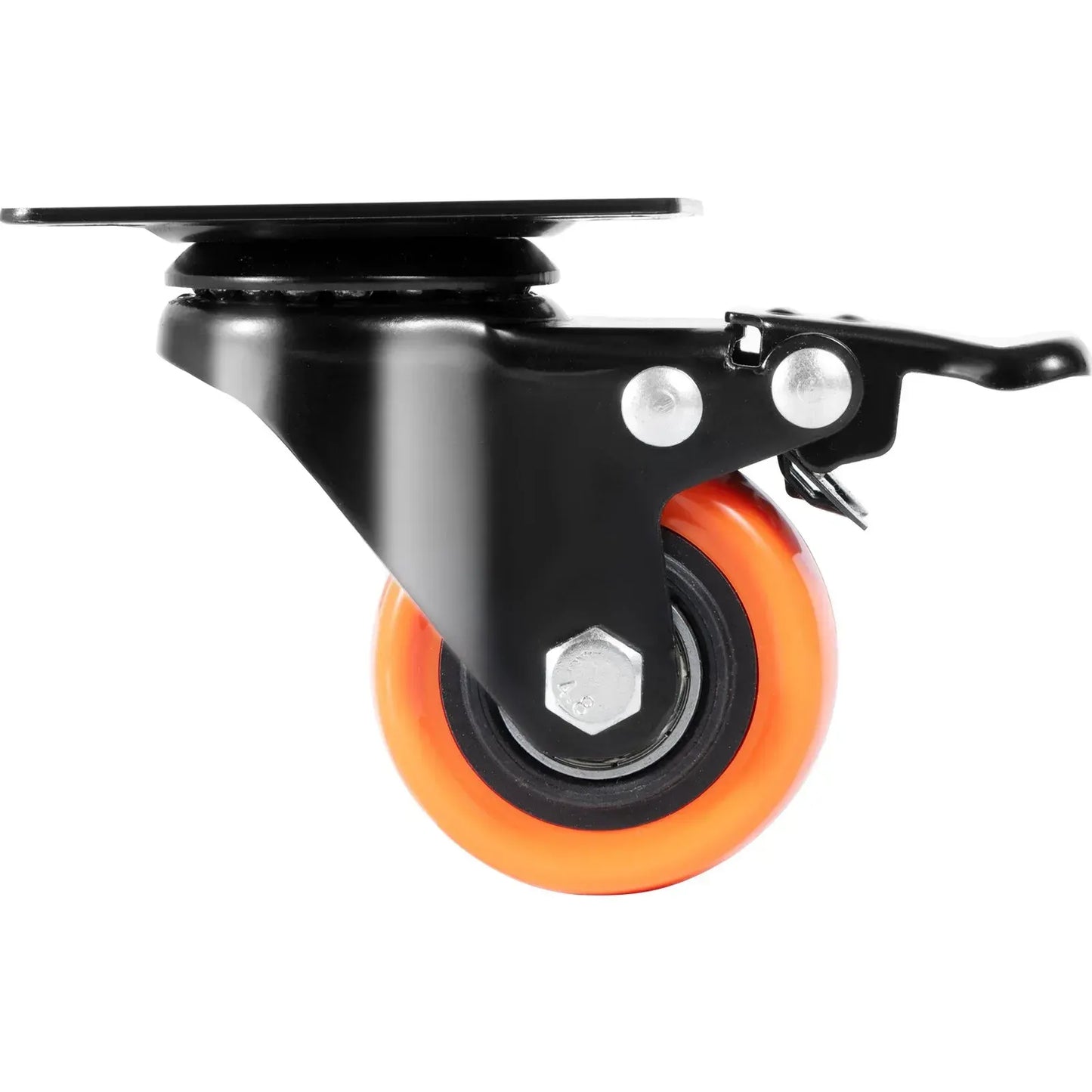 Caster Wheels, 50.8 mm Swivel Plate Casters, Set of 4, Heavy Duty 68 kg Load Capacity Per Caster