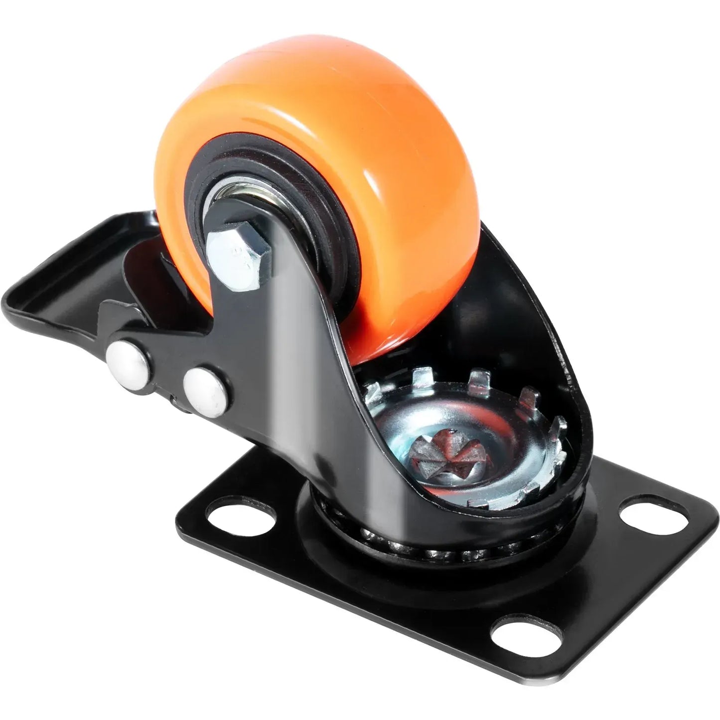 Caster Wheels, 50.8 mm Swivel Plate Casters, Set of 4, Heavy Duty 68 kg Load Capacity Per Caster - Image 2