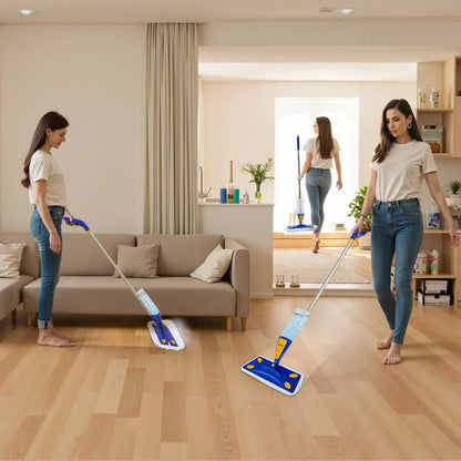 Spray Mop, with 3 Washable Pads for Dry and Wet Floor Cleaning & an 800ml Refillable Water Tank - Image 4